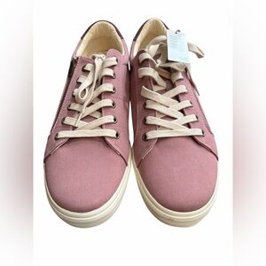 Taos Z Soul Canvas sneakers dusty rose and cream size 11, new